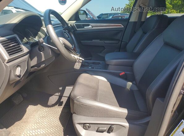 1V2WR2CA3KC551703 2019 VOLKSWAGEN ATLAS Черный Вид салона спереди