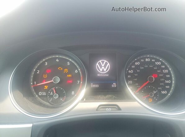 1V2WR2CA4MC592666 2021 VOLKSWAGEN ATLAS Gray Widok zestawu wskaźników