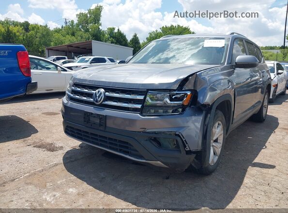 1V2WR2CA8KC554371 2019 VOLKSWAGEN ATLAS Gray წინა მარცხენა ხედი სამი მეოთხედიდან