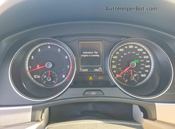 1V2WR2CA9KC573267 2019 VOLKSWAGEN ATLAS Black Widok zestawu wskaźników