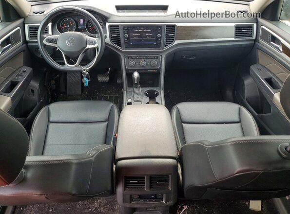 1V2WR2CA9MC568167 2021 VOLKSWAGEN ATLAS Blue Dashboard view