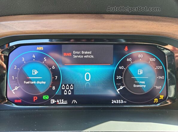 1V2WR2CA9SC531780 2025 VOLKSWAGEN ATLAS Серый Вид щитка приборов