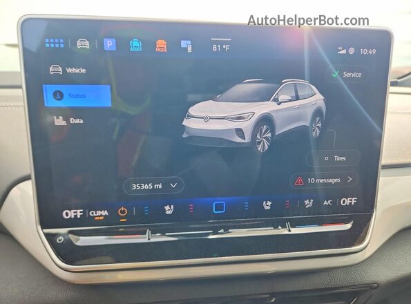 1V2WSPE86RC009680 2024 VOLKSWAGEN ID.4 Белый Вид щитка приборов