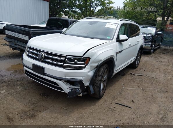 1V2XR2CA0KC619167 2019 VOLKSWAGEN ATLAS White Vista tres cuartos delantera izquierda