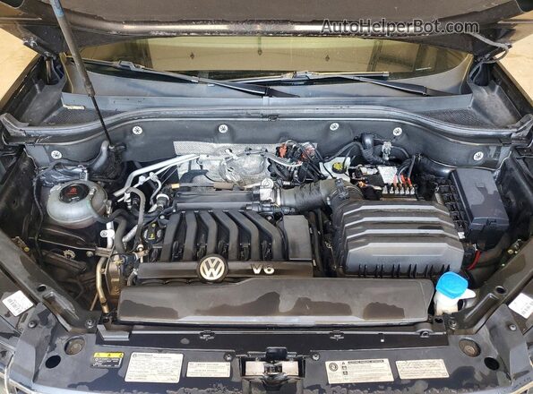 1V2XR2CA7KC611731 2019 VOLKSWAGEN ATLAS Black Engine compartment view