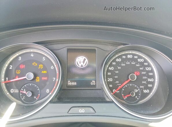 1V2YR2CA9KC591499 2019 VOLKSWAGEN ATLAS White Սարքավորումների վահանակի տեսք