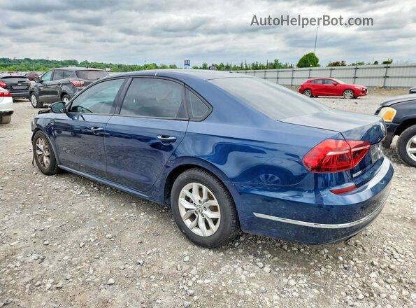 1VWAA7A34JC015567 2018 VOLKSWAGEN PASSAT Blue Trasero izquierdo