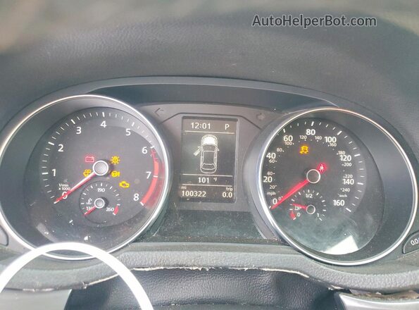 1VWAA7A37JC022352 2018 VOLKSWAGEN PASSAT Black Widok zestawu wskaźników