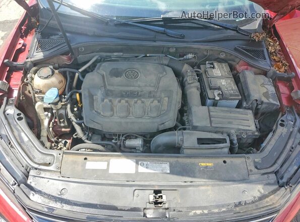 1VWAA7A37JC035800 2018 VOLKSWAGEN PASSAT Maroon უკანა სალონის ხედი