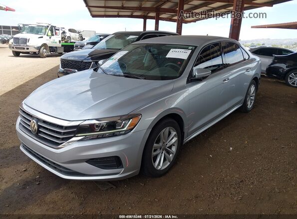 1VWAA7A38LC012741 2020 VOLKSWAGEN PASSAT Серебряный Передняя левая четверть