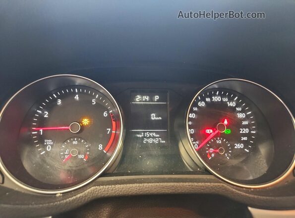 1VWAS7A32GC031322 2016 VOLKSWAGEN PASSAT Black Vista del cuadro de instrumentos