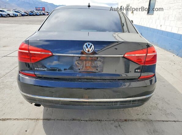 1VWAS7A34GC041852 2016 VOLKSWAGEN PASSAT Black უკანა ხედი