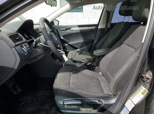 1VWAS7A34GC041852 2016 VOLKSWAGEN PASSAT Black წინა სალონის ხედი
