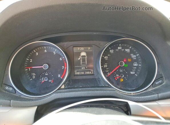 1VWAS7A34GC041852 2016 VOLKSWAGEN PASSAT Black ხელსაწყოთა პანელის ხედი