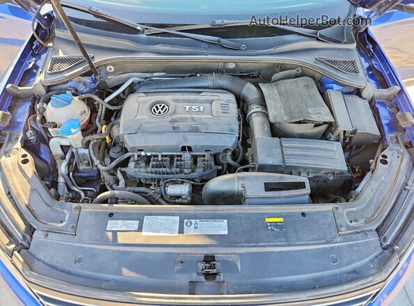 1VWAS7A35GC067585 2016 VOLKSWAGEN PASSAT Blue უკანა სალონის ხედი