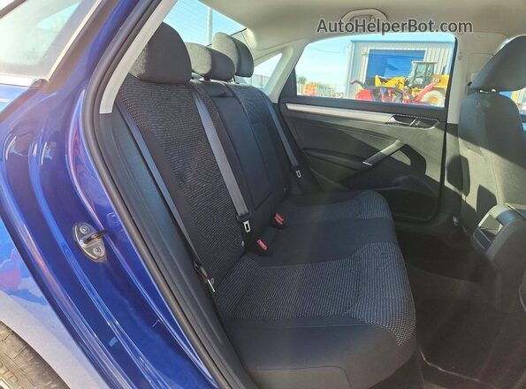 1VWAS7A35GC067585 2016 VOLKSWAGEN PASSAT Blue უკანა სავარძლების ხედი