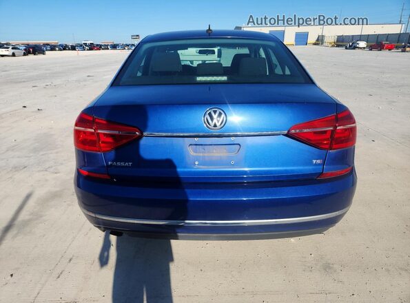 1VWAS7A35GC067585 2016 VOLKSWAGEN PASSAT Blue უკანა ხედი