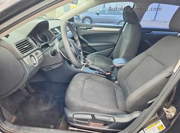 1VWAS7A36GC023689 2016 VOLKSWAGEN PASSAT Black Front interior view