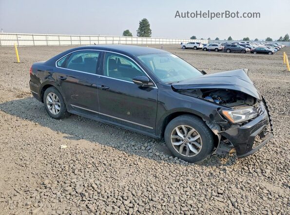 1VWAS7A39GC007261 2016 VOLKSWAGEN PASSAT Черный Передняя правая четверть