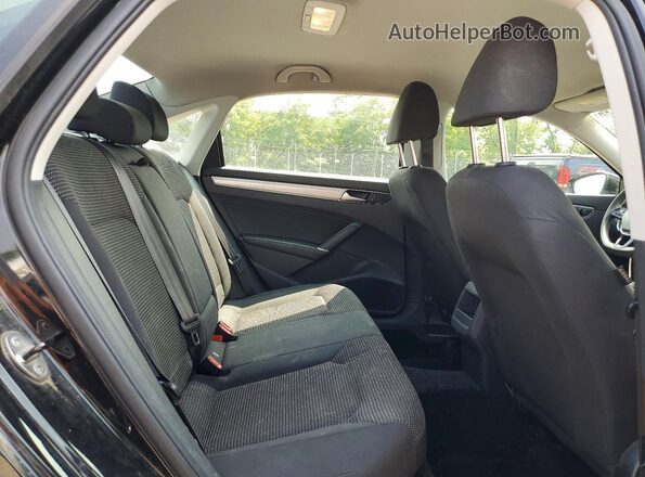 1VWAS7A39GC030636 2016 VOLKSWAGEN PASSAT Black Rear seats view