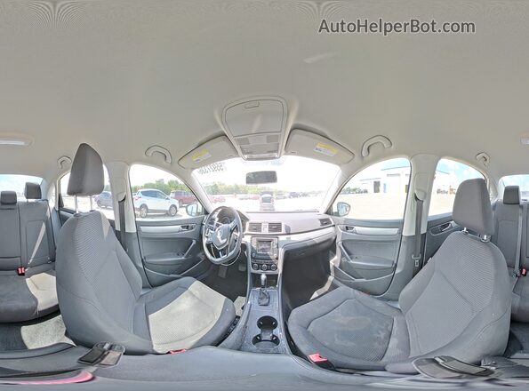 1VWAS7A3XGC034744 2016 VOLKSWAGEN PASSAT White Vista de la etiqueta del VIN