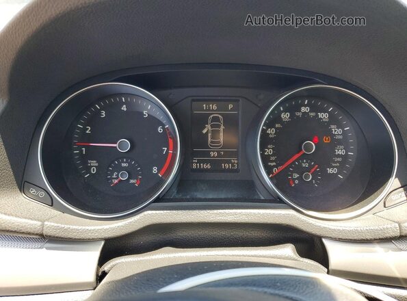 1VWAT7A30GC012751 2016 VOLKSWAGEN PASSAT Gray Widok zestawu wskaźników