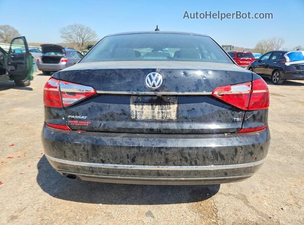 1VWAT7A31GC038310 2016 VOLKSWAGEN PASSAT Black Widok z tyłu