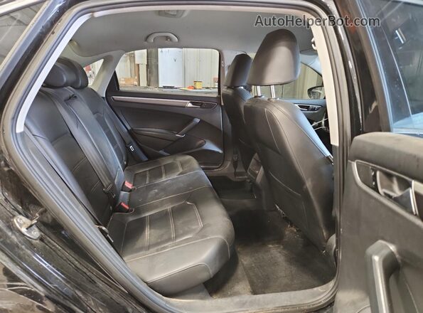 1VWAT7A31GC054152 2016 VOLKSWAGEN PASSAT Black უკანა სავარძლების ხედი