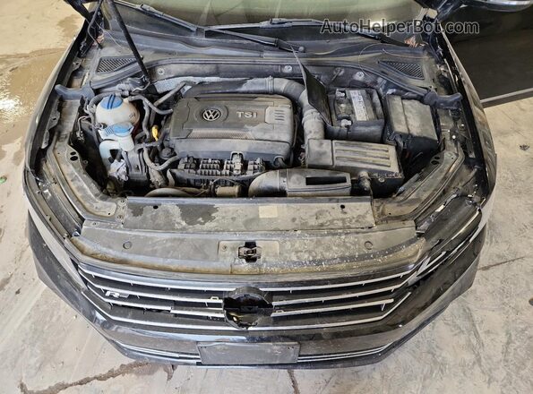 1VWAT7A31GC054152 2016 VOLKSWAGEN PASSAT Black უკანა სალონის ხედი