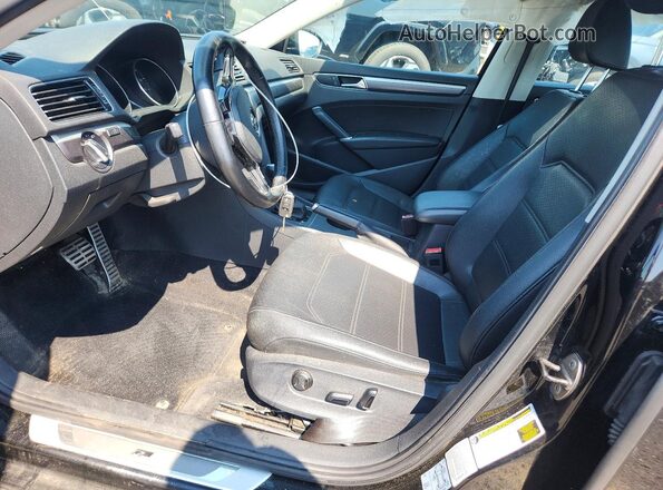 1VWAT7A32GC034850 2016 VOLKSWAGEN PASSAT Black წინა სალონის ხედი