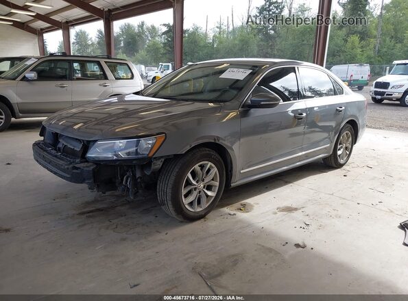 1VWAT7A33GC011335 2016 VOLKSWAGEN PASSAT Серый Передняя левая четверть