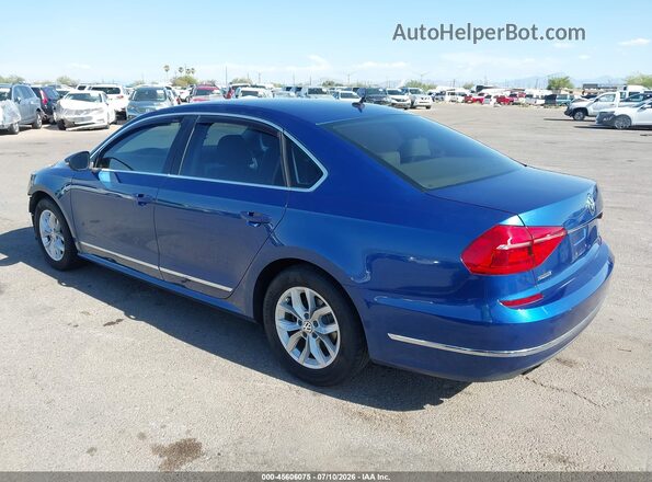 1VWAT7A33GC018527 2016 VOLKSWAGEN PASSAT Blue Հետևի ձախ