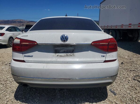 1VWAT7A36GC038075 2016 VOLKSWAGEN PASSAT White Вид ззаду