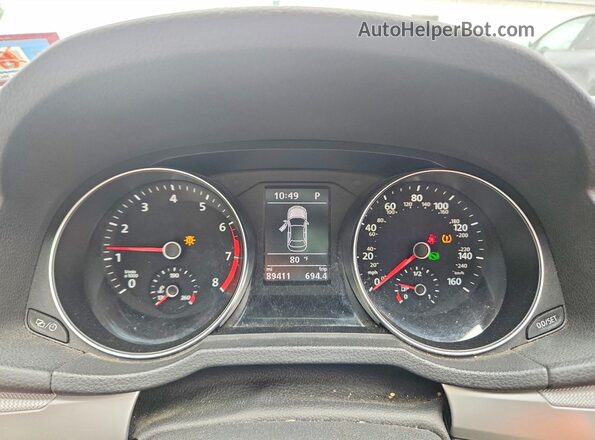 1VWAT7A37GC012858 2016 VOLKSWAGEN PASSAT Silver Սարքավորումների վահանակի տեսք