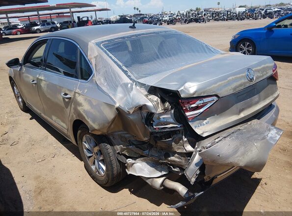 1VWAT7A37GC039526 2016 VOLKSWAGEN PASSAT Silver Задня ліва чверть