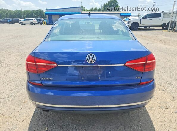 1VWAT7A37GC058707 2016 VOLKSWAGEN PASSAT Blue Rear view