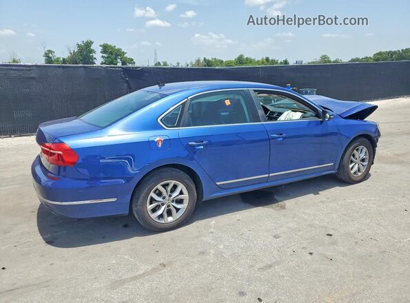 1VWAT7A38GC038854 2016 VOLKSWAGEN PASSAT Синий Задняя правая четверть