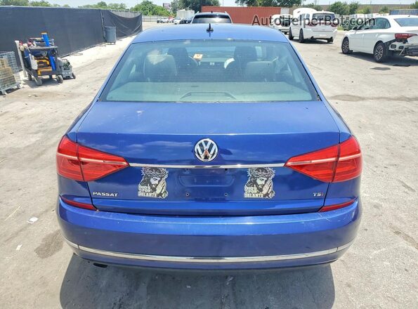 1VWAT7A38GC038854 2016 VOLKSWAGEN PASSAT Синий Вид сзади