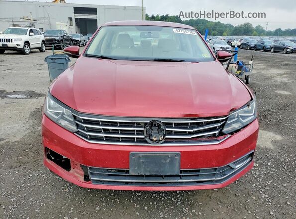 1VWAT7A38HC042744 2017 VOLKSWAGEN PASSAT Red Front view