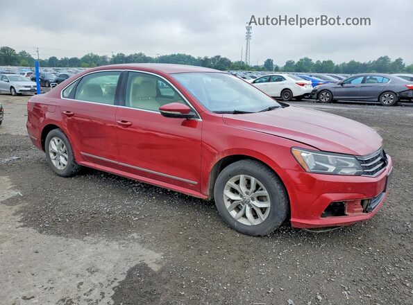 1VWAT7A38HC042744 2017 VOLKSWAGEN PASSAT Red Front right