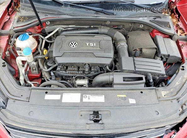 1VWAT7A38HC042744 2017 VOLKSWAGEN PASSAT Red Rear interior view