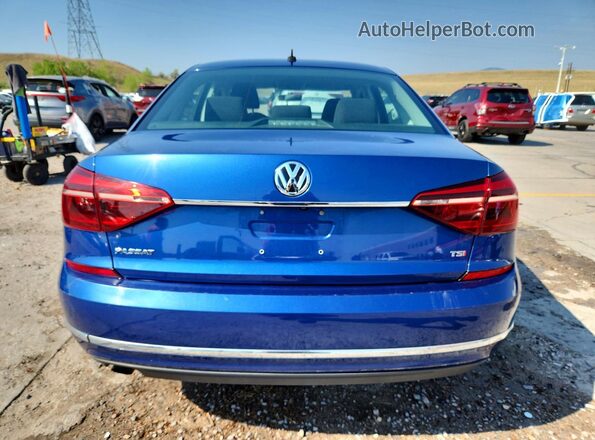 1VWAT7A38HC054750 2017 VOLKSWAGEN PASSAT Blue Rear view