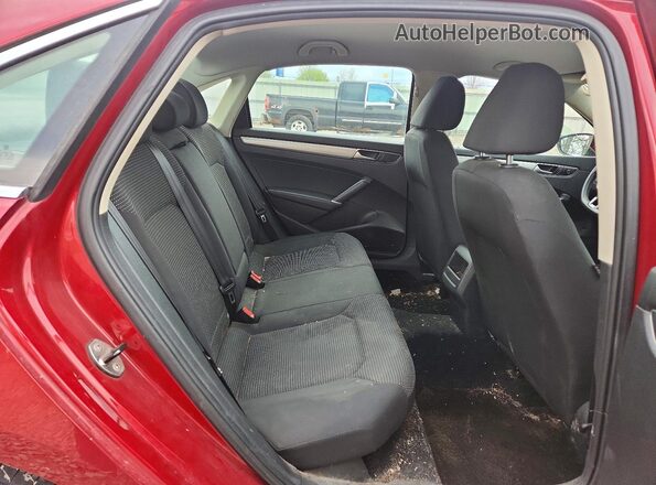 1VWAT7A39GC035591 2016 VOLKSWAGEN PASSAT Red Հետևի նստատեղերի տեսք