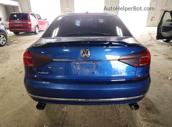 1VWAT7A39GC056893 2016 VOLKSWAGEN PASSAT Blue Vista trasera