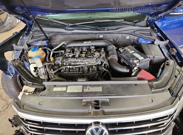 1VWAT7A39GC056893 2016 VOLKSWAGEN PASSAT Blue Vista interior trasera