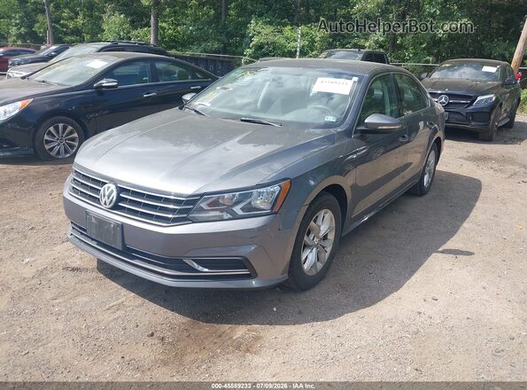 1VWAT7A39HC048388 2017 VOLKSWAGEN PASSAT Gray Առջևի ձախ երեք քառորդ տեսարան