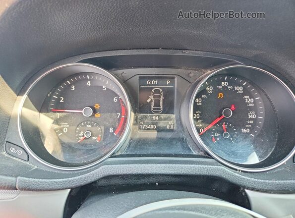 1VWAT7A39HC073923 2017 VOLKSWAGEN PASSAT Black Widok zestawu wskaźników