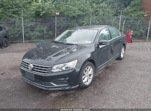 1VWAT7A39HC081570 2017 VOLKSWAGEN PASSAT Black Front left
