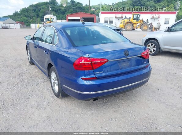 1VWAT7A3XGC040279 2016 VOLKSWAGEN PASSAT Blue Rear left