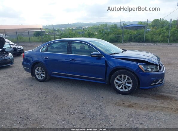 1VWAT7A3XGC040279 2016 VOLKSWAGEN PASSAT Blue Rear interior view